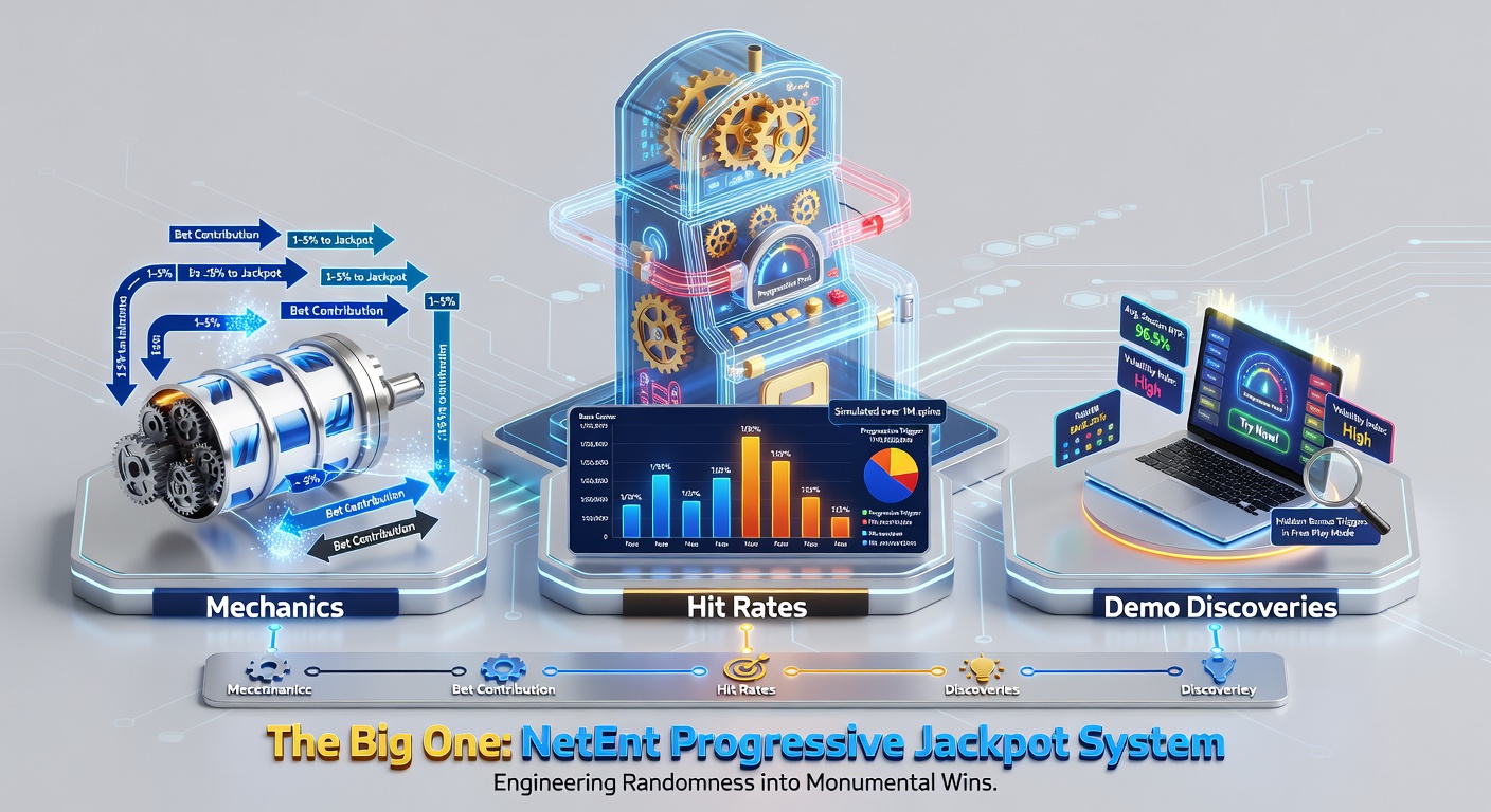Close-up of a NetEnt progressive meter ticking upward alongside bonus wheel spins and jackpot win notifications