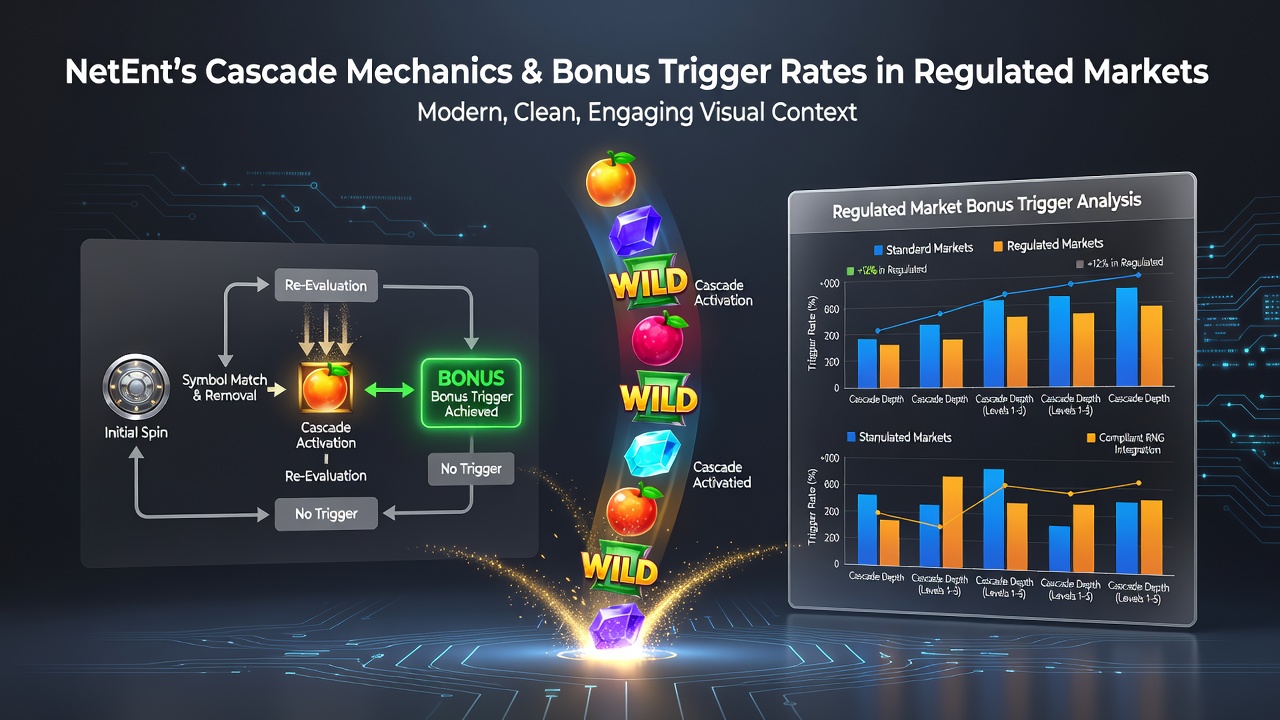 Detailed view of bonus trigger patterns linked to cascading sequences in NetEnt slots